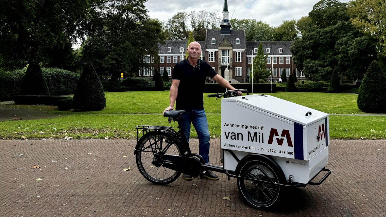Aannemingsbedrijf Van Mil test cargobike