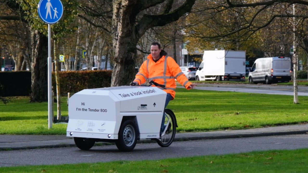 Logistiek0172-partners testen cargobike - Gemeente Alphen aan den Rijn