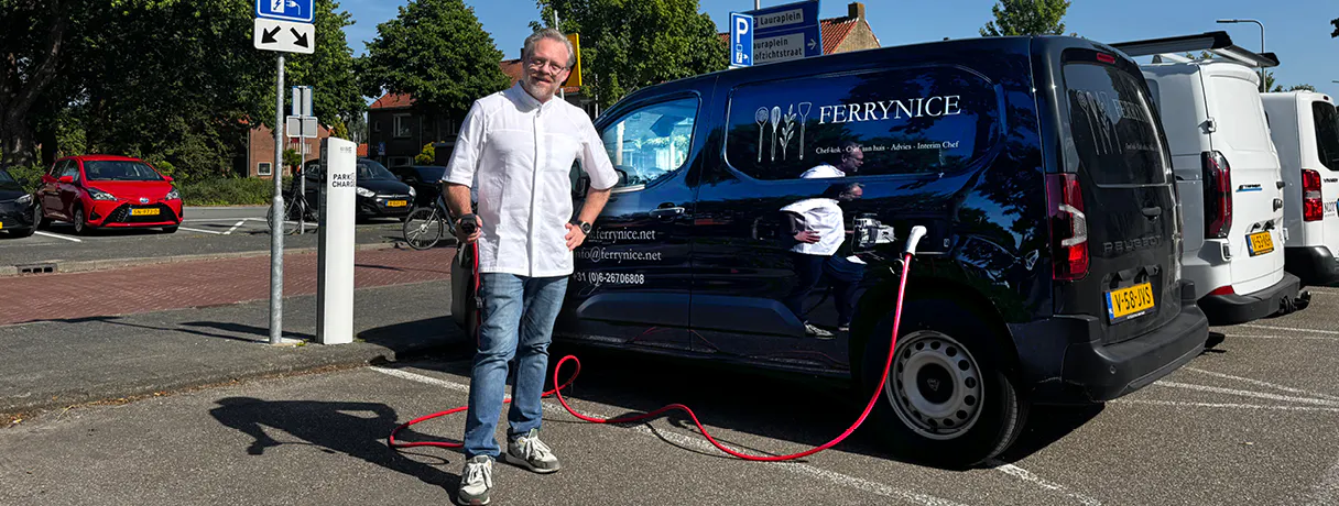 “Als je duurzaam kookt, past elektrisch rijden daar logisch bij”