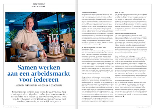 Artikel over samen werken aan inclusieve arbeidsmarkt.