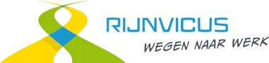 Logo van Rijnvicus, wegen naar werk.