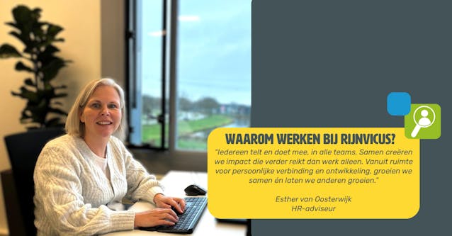 Esther van Oosterwijk, HR-adviseur, aan bureau.