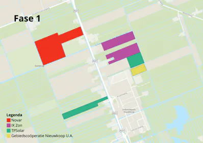 Vergunningsaanvraag zonnevelden Nieuwkoop in twee fasen.