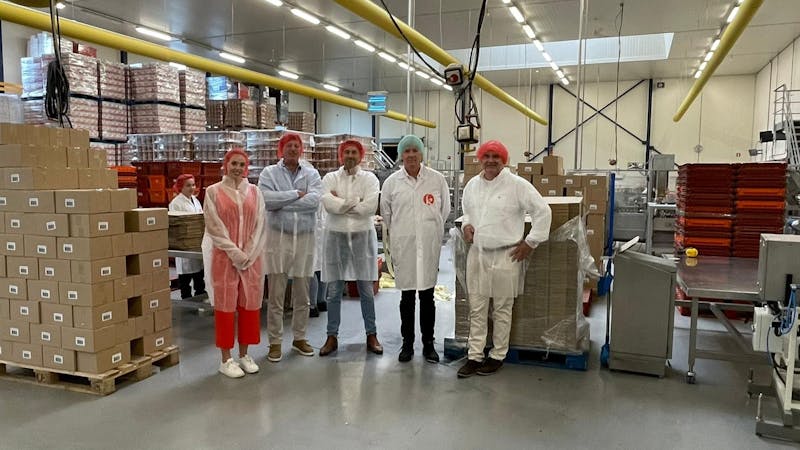 V.l.n.r.: Anna de Koning (persoonlijk medewerker van Pim van Strien), Theo Heere, Pim van Strien, Henri Verhagen, Thijmen Peter de With.