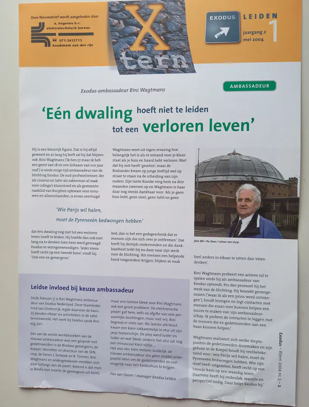 In memoriam Exodusambassadeur Rini Wagtmans (1946-2026)