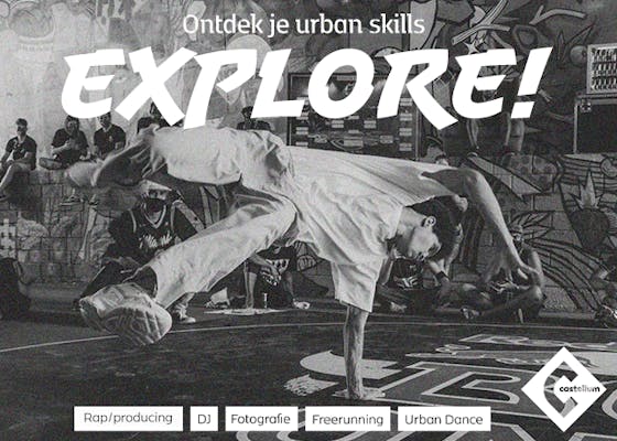 Urban EXPLORE! Inspiratiedag voor jongeren op 20 februari in Castellum