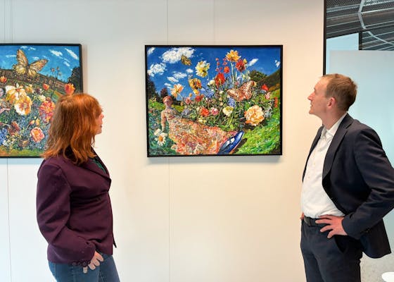 Nieuwe kunst in de werkkamers van college gemeente Alphen aan den Rijn