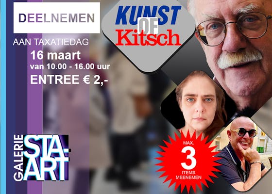 Kunst of Kitsch taxatiedag op zaterdag 16 maart in Galerie Alphen Art