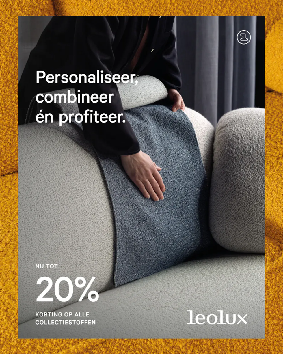 Pode & leolux stoffen actie