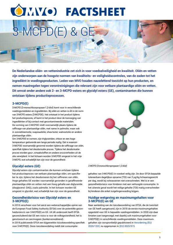 3-MCPD(E) en GE (Dutch)