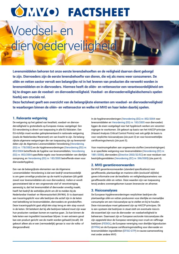 Voedsel- en diervoederveiligheid