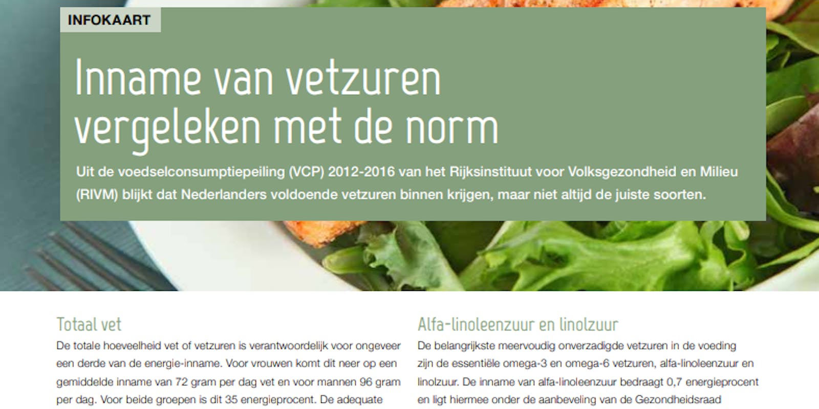 Update informatiekaart met de nieuwe VCP-gegevens