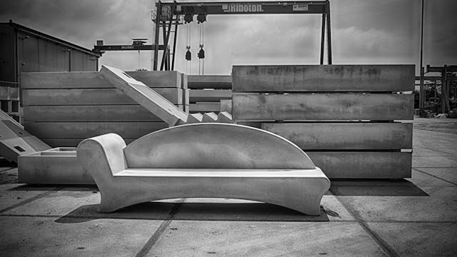 De veelzijdige betonnen sofa van luc4me