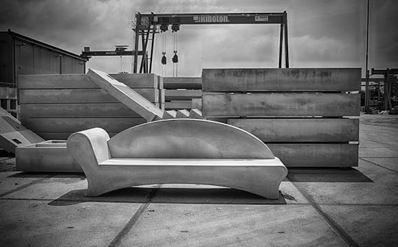 De veelzijdige betonnen sofa van luc4me