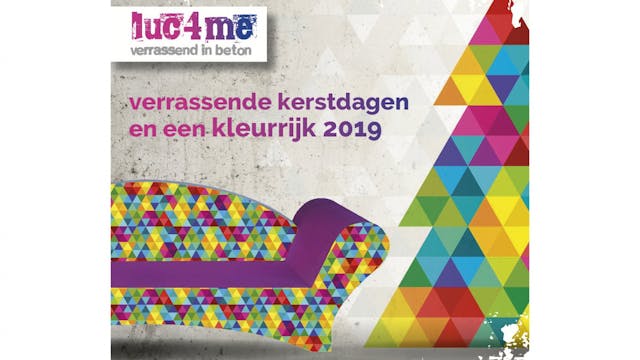 luc4me wenst iedereen fijne feestdagen en een kleurrijk 2019