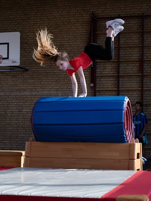 Hoepel op Frisbee