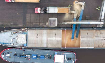 Primeur: eerste Nedertarwe schip op HVO100 biobrandstof