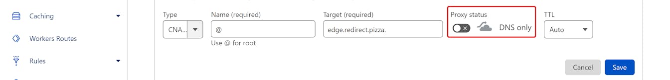 Proxy mode disabled