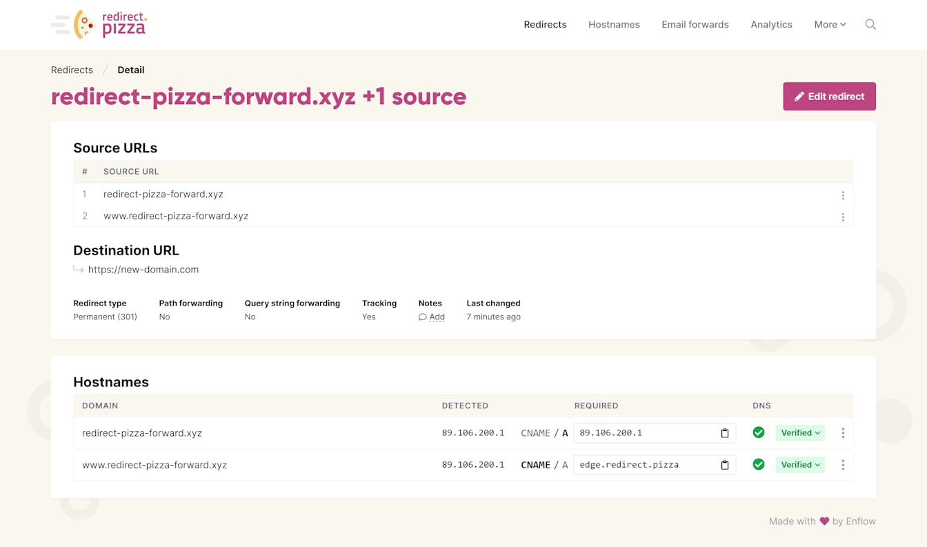 DigitalOcean redirect verified