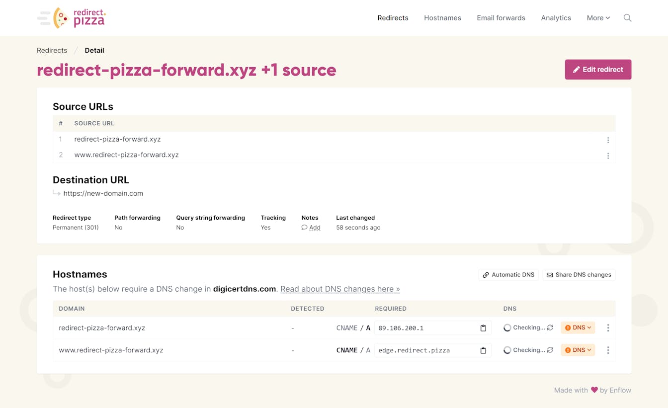 DNS Made Easy DNS not pointed